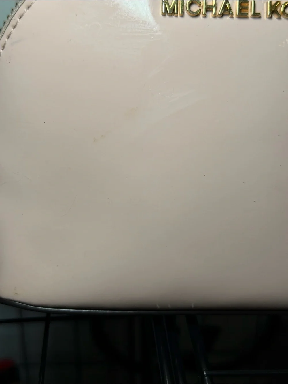 Michael Kors Blush Pink Patent Leather Cosmetic Pouch 💕✨